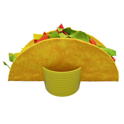 Taco Holder Cup holding a taco upright